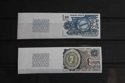 Frankreich EUROPA-Ausgabe 1982; Seitenrand links, ungezähnt, geschnitten
