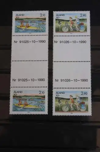 Aland, NORDEN-Ausgabe 1991, Zwischenstegpaar, postfrisch