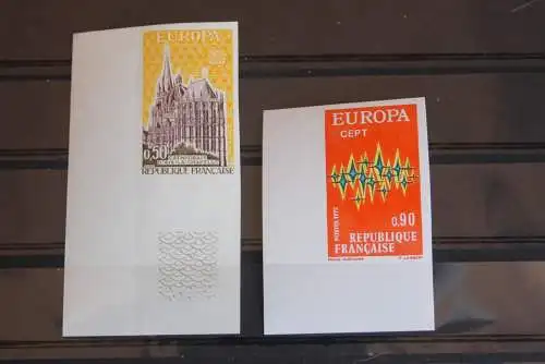 Frankreich EUROPA-Ausgabe CEPT 1972; geschnitten, ungezähnt, Eckrand; links unten postfrisch