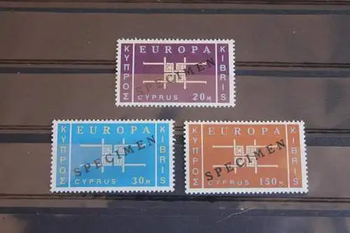 Zypern  EUROPA-Ausgabe 1963; SPECIMEN; MUSTER-Marken