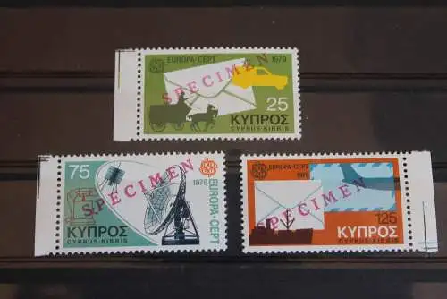 Zypern  EUROPA-Ausgabe 1979; SPECIMEN; MUSTER-Marken