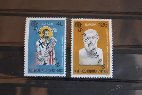 Zypern  EUROPA-Ausgabe 1980; SPECIMEN; MUSTER-Marken