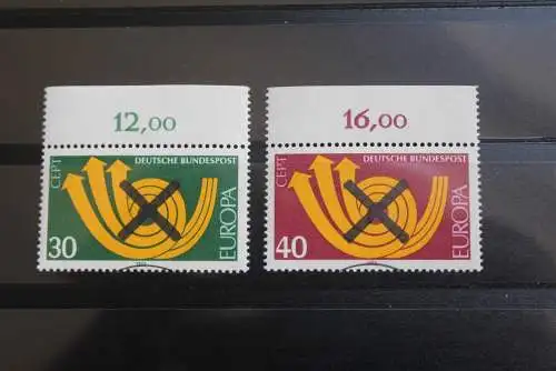 Deutschland BRD EUROPA-Marken 1973 mit Andreaskreuz; mit Oberrand