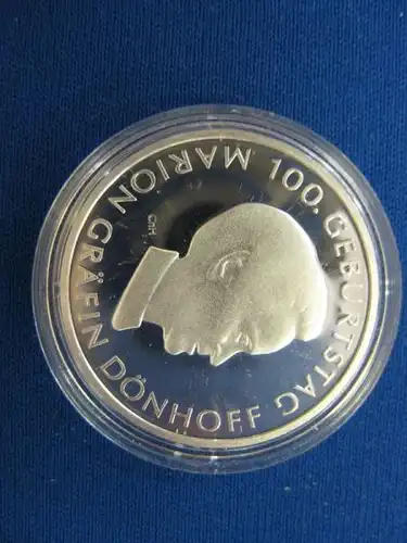 10 Euro Silbermünze Gräfin Dönhoff 2009 J, Polierte Platte, Spiegelglanz