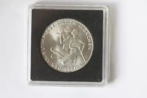10 DM Silbermünze Olympische Spiele 1972 in München, 1971 D, stg