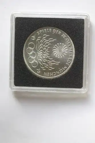10 DM Silbermünze Olympische Spiele 1972 in München, 1972 D, stg