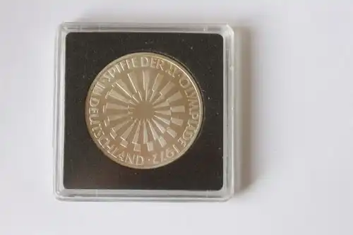 10 DM Silbermünze Olympiade 1972 in Deutschland; 1970 F, stg