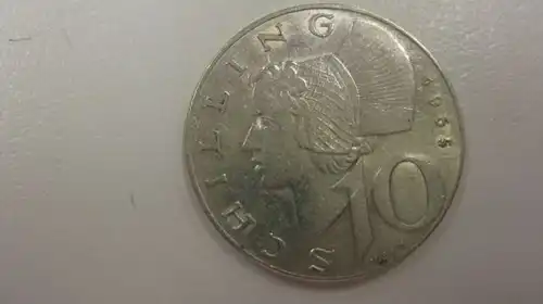 Österreich 10 S. Silbermünze 1965