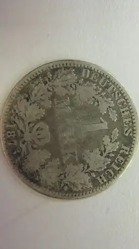 1 Mark 1875 A; Silber