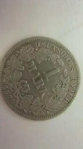 1 Mark 1875 G; Silber