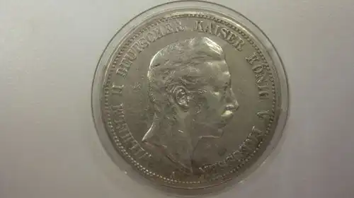 5 Mark Silbermünze Preussen 1899 A