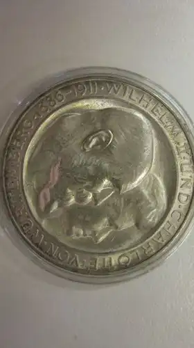 3 Mark Württemberg 1911 F Gedenkmünze Silberhochzeit Silbermünze