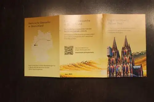 Kryptomarke Kölner Dom im gelben Folder; MNH