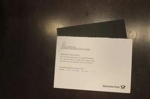 Kryptomarke Kölner Dom im gelben Folder; MNH