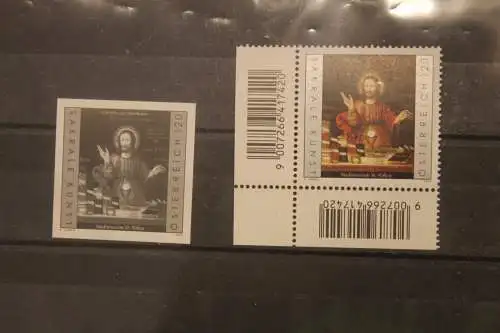 Christus als Apotheker, amtl. Schwarzdruck der österr. Post