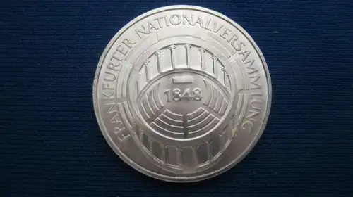 5  DM Silber Gedenkmünze Frankfurter Nationalversammlung 1973 G, stg