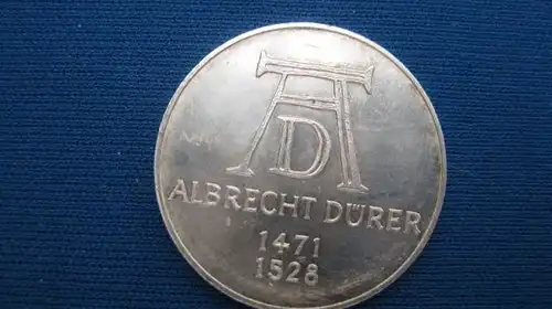 5 DM Silber Silber - Gedenkmünze Dürer 1971 D, stg