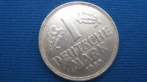 1 DM Kursmünze 1958 G, vz