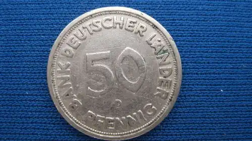 50 Pfennig Kursmünze 1949 D