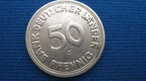 50 Pfennig Kursmünze 1949 J, vz