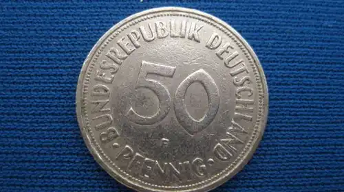 50 Pfennig Kursmünze 1950 F, ss/vz