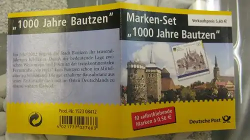 Markenset Markenheft MH 48 Bautzen 2002
