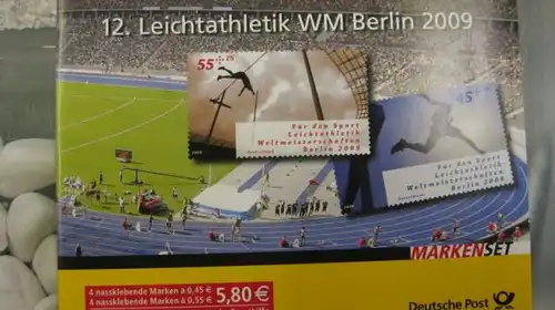 Markenset Markenheft MH 80 Leichtathletik-WM 2009