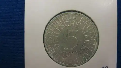 5 DM Silberadler Silbermünze 1973 D