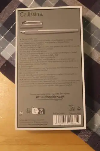 Kalligraphie Schreibset Markenset Schneider, 3-teilig, anthrazit-metallic