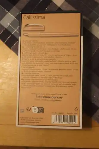 Kalligraphie Schreibset Markenset Schneider, 3-teilig, apricot-metallic