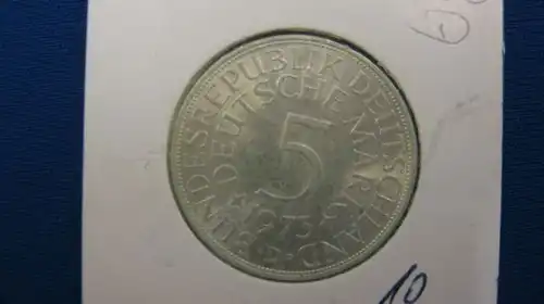 5 DM Silberadler Silbermünze 1973 D