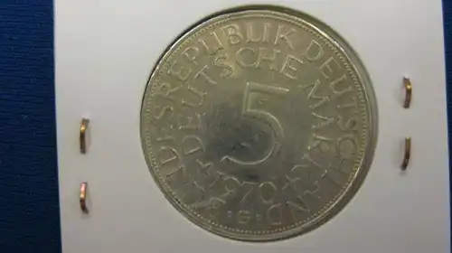 5 DM Silberadler Silbermünze 1951 F