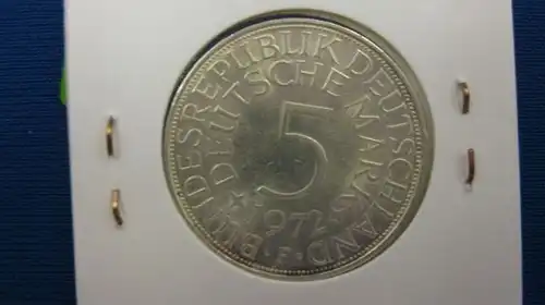 5 DM Silberadler Silbermünze 1966 F