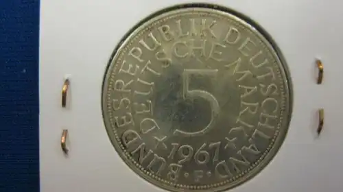 5 DM Silberadler Silbermünze 1963 J