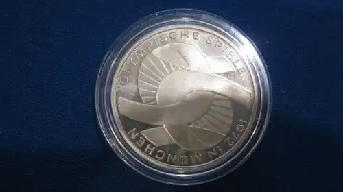 Olympische Spiele 1972 in Deutschland 1971 F 10 DM Silbermünze Silber