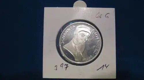 5 DM Silbermünze Silber Gutenberg 1968 G
