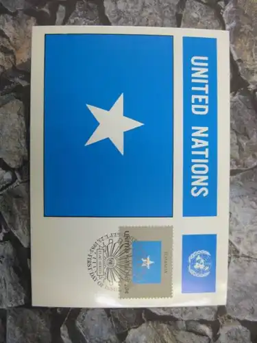 MK Maximumkarte UNO New York Flaggen 1983 Somalia