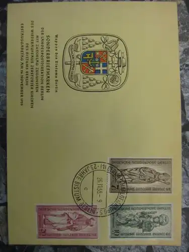 Amtlicher FDC Berlin Mi.-Nr. 132-34