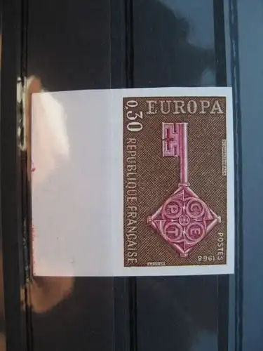 CEPT Europa-Union Frankreich 1968 Farbprobe Mi.-Nr. 1621 U, ungezähnt geschnitten