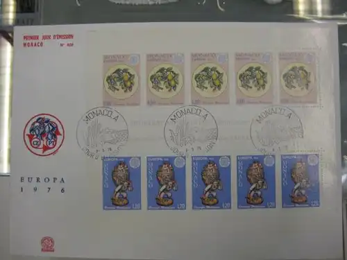 CEPT EUROPA-UNION FDC Monaco 1976 Block  10