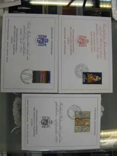 Gruß- und Glückwunschkarten der Post von Liechtenstein