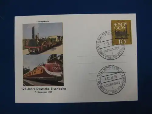 Ersttagskarte 125 Jahre Deutsche Eisenbahn mMi.-Nr. 345