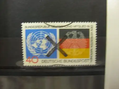 Bundesrepublik Deutschland Mi.-Nr. 781 mit Andreaskreuz UNO-Mitglied