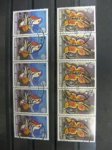 CEPT EUROPA-UNION  Griechenland 1989  5er Streifen 1721 D - 1722 D gest.