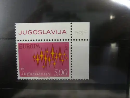 CEPT EUROPA-UNION Jugoslawien 1972 Mi.-Nr. 1458 F **