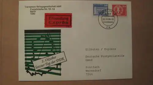 VGO-Beleg 2.10.90 Letzter Tag der DDR