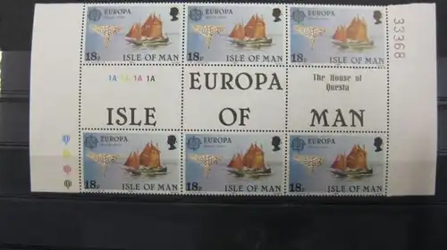 CEPT EUROPA-UNION Großbritannien Isle of Man 1981 Zwischenstegpaare ZW 187 - ZW 188 **