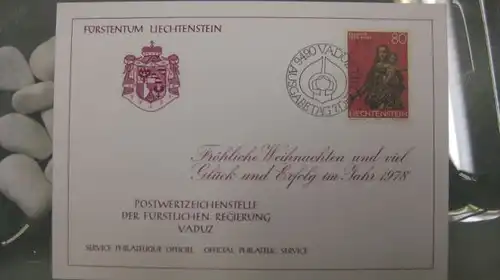 Weihnachtskarte des Post 1978