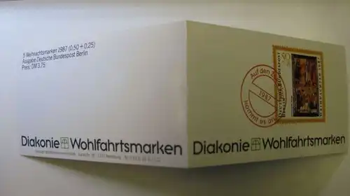 Privates Markenheft Diakonie Wohlfahrtsmarken BERLIN 1987 **