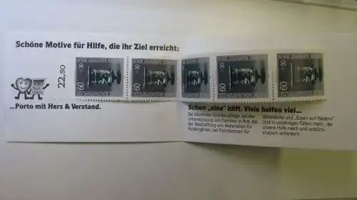 Privates Markenheft für die Wohlfahrtspflege BERLIN 1986